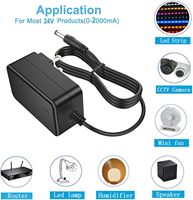 AC à DC 12 volts alimentation avec prise 5050 3528 LED bande Module lumière CCTV caméra transformateur 5 ampères 4A 3A 2A 1A ABS matériel