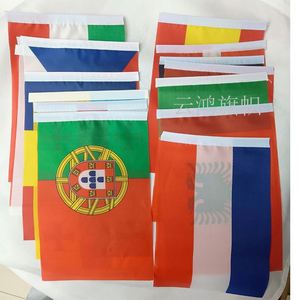 2026 EE. UU.-Canadá-México para los 48 mejores aficionados nacionales 8 Banderas para Agitar con la Mano, 21*14cm, Asta de Plástico, Poliéster, Hechas en China - Product Image 6