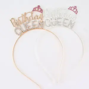 2020 Bán Buôn Giá Cho Rhinestone Headband Cho Nữ Hoàng/Công Chúa Sinh Nhật Hairband Cho Sinh Nhật Phụ Kiện