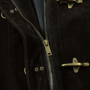 Fabricants de vestes pour hommes en cuir suédé avec boucle à fermoir vintage de pompier, design personnalisé - Product Image 2