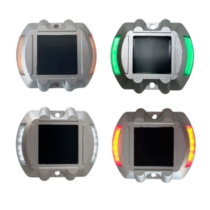 Marqueur <span class=keywords><strong>de</strong></span> chaussée <span class=keywords><strong>solaire</strong></span> IP68 <span class=keywords><strong>de</strong></span> haute <span class=keywords><strong>qualité</strong></span>, lumière LED clignotante effet œil <span class=keywords><strong>de</strong></span> chat, réflecteur intégré, lumineux dans le noir - Product Image 2
