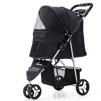 Lps ZMaker — poussette pour chien et chat, chariot à 3 roues, Large, détachable, pour animal de compagnie