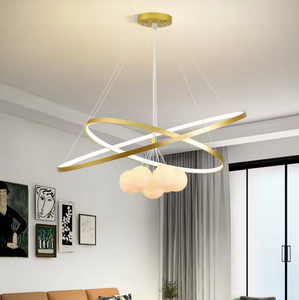 Zeal Lighting Nordic Designer Sala de estar Techo Luces colgantes LED Luces colgantes modernas Candelabros - Product Image 2