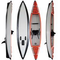 Kayak gonflable Drop Stitch de 3 m et 4 m, canoë de pêche, kayak pour la navigation en mer, kayak à pagaie