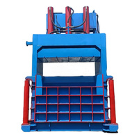 Presse à balles verticale compacte pour vêtements, carton plastique, bouteilles PET, coton – Machine de compression hydraulique à vendre