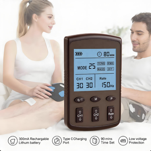 Appareil TENS rechargeable à deux canaux avec 25 modes (12 dizaines et 12 EMS) Équipement de physiothérapie FZJ Health FM-B2503 de classe II - Product Image 5