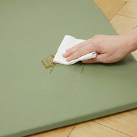 Tapis de jeu pour bébé en cuir PU imperméable extra épais avec housse amovible, rembourré en mousse à mémoire de forme, antidérapant, pour tout-petits
