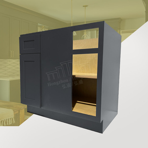 Graphite Shaker Style 36/42 pouces Armoire de base d'angle aveugle aux États-Unis Entrepôt en gros Armoires modulaires en bois pour les constructeurs - Product Image 1