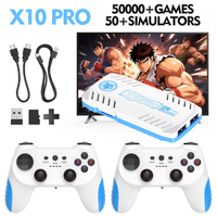 Consola de Juegos Retro X10 PRO, Conexión a TV 4K HD, Joystick de 128G, Más de 50000 Juegos, Multijugador, Control Inalámbrico 2.4G