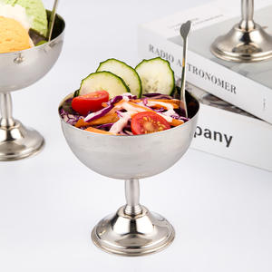 <span class=keywords><strong>Shaker</strong></span> per Condimenti in Acciaio Inox Riutilizzabile Stile Ins, Coppette in Plastica per Frutta, Gelato e Gelatina con Cucchiaio, Ciotola per Dessert - Product Image 2
