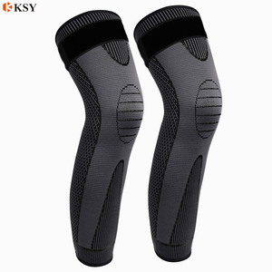Maniche lunghe per gambe compressione supporto per ginocchio a nido d'ape tutore basket <span class=keywords><strong>pallavolo</strong></span> calcio calcio <span class=keywords><strong>ginocchiere</strong></span> - Product Image 4