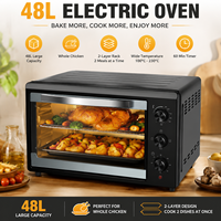 Four électrique domestique grande capacité 56L, multifonctionnel, pour pizzas et grillades de fruits