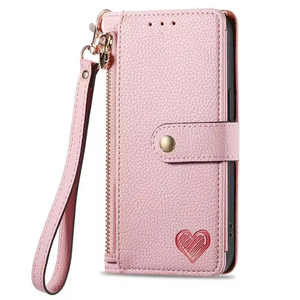 Luxury Heart Design Flip Leather Wallet Phone Bag for <strong>iPhone</strong> 15 Card <strong>Holder</strong> and Mobile Phone Usage with Book Cover - Product Image 6