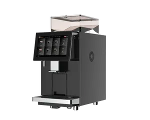 इंटेलिजेंट टच स्क्रीन कैफे डेस्कटॉप बीन टू कप कॉफी मेकर प्रोफेशनल फुली ऑटोमैटिक कॉफी मशीन