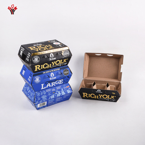 Cartons à œufs en <span class=keywords><strong>carton</strong></span> naturel biodégradable non blanchi pour l'élevage de poules de basse-cour, style de vie, stockage sûr, boîte à œufs, paquet de 6, 8 ou 10 cartons - Product Image 2