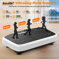 Plateforme vibrante pour le corps entier, 199 niveaux, facile à utiliser, brûle les graisses, amincit le corps, massage vertical, utilisation à domicile