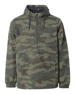 Wholesale Price Custom logo Men's <strong>Waterproof</strong> <strong>Camo</strong> Pullover Windbreaker Anorak <strong>Jacket</strong> - Product Image 1