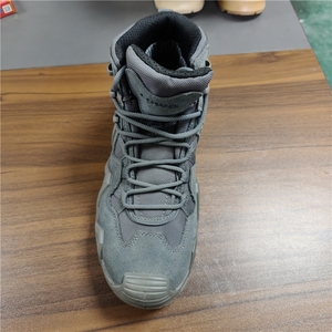 TSB07 Dark Grey Outdoor Ranger High Quality <b>Hiking</b> Camping Cosplay Heavy Duty Suede Tactical Short Shoes Ankle <b>Boots</b> - Product Image 3