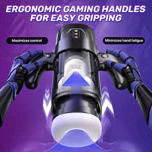 Pompe à pénis mains libres, stimulateur de poche, vibromasseur à poussée et succion, dispositif de masturbation masculine pour <span class=keywords><strong>homme</strong></span>, jouets sexuels - Product Image 4