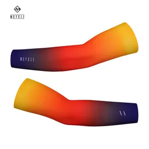 Mcycle Unisex Sublimation sarm hülsen UV-Schutz Atmungsaktiver, nicht genähter, einteiliger Arm wärmer mit kühler Arm manschette