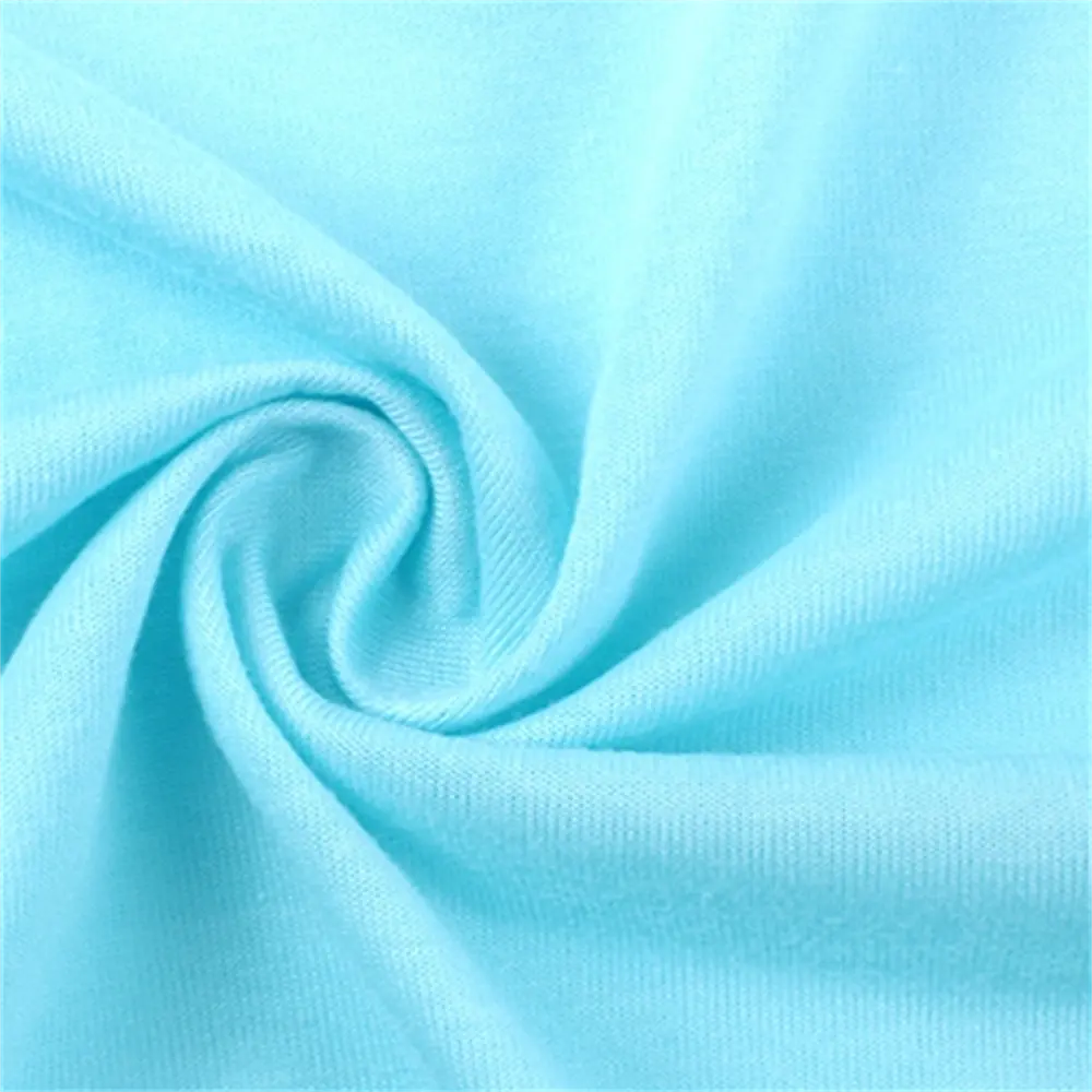 100% Polyester Einseitiges Jersey 160 g T-Shirt Grundhemd Heimgeschleifter weicher atmungsaktiver gestrickter Stoff für Sportbekleidung Yoga