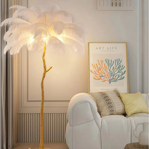 JYLIGHTING 高級モダン北欧LEDスタンドアーチツリーライト ダチョウの羽根フロアランプ ホームデコレーション用 - Product Image 4