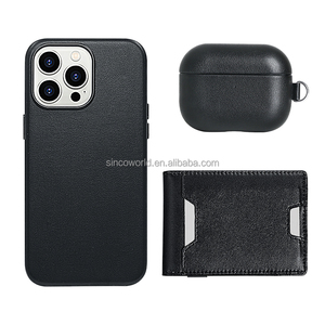 Emballage de boîte-cadeau <span class=keywords><strong>personnalisable</strong></span> Étui pour casque d'écoute personnalisé Étui de protection en cuir pour airpods Pro 2 3 - Product Image 4