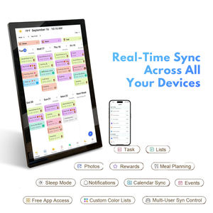 32インチ壁掛けWiFiデジタルカレンダー、<span class=keywords><strong>Google</strong></span>とiCloudと同期、家族計画と報酬システム、CE/ROHS/FCC認証済み - Product Image 6