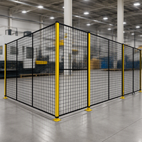Porte coulissante de sécurité pour ligne de production automatisée personnalisée avec roulettes, panneau de clôture et enclos de protection pour machines industrielles
