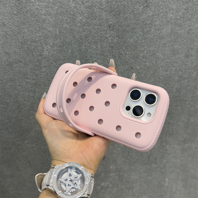 Solid Color Silicone Hole Mesh Cooling Phone Case for Iphone16promax 15Pro 14 13 Trendy Anti Slip Protective Matte Soft Cover