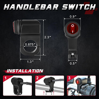 Kit Kabel Lampu LED 12V dengan Relay 40A, Kabel Ganda, dan Saklar On/Off Tahan Air untuk Lampu Kerja Mengemudi Off-road