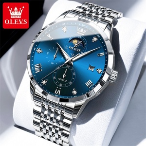 OLEVS 2925 reloj presidencial Dongguan hombre mejor correa de acero Cronógrafo luminoso en stock negocio Relogio musculino - Product Image 2