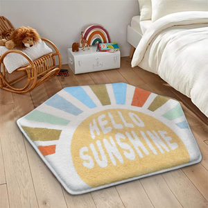 Sunshine – <span class=keywords><strong>tapis</strong></span> hexagonal antidérapant, <span class=keywords><strong>tapis</strong></span> de jeu Ultra doux, arc-en-ciel pour <span class=keywords><strong>chambre</strong></span> de <span class=keywords><strong>bébé</strong></span> <span class=keywords><strong>fille</strong></span> - Product Image 3