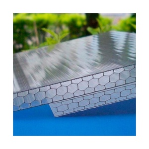 Panneau de toiture en polycarbonate multicouche certifié ISO 9001, imperméable, <span class=keywords><strong>transparent</strong></span>, alvéolé, anti-UV, durable, pour extérieur - Product Image 6