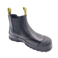 Chaussures de travail pour hommes en cuir noir de qualité, antidérapantes, anti-écrasement, à embout d'acier, personnalisables, style décontracté, fabrication originale