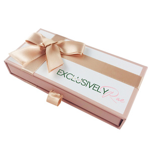 Confezione di Lashbox Nude scatola di imballaggio per ciglia con nastro di lusso Bowknot nero rosa 18MM 20MM 25mm fornitore di imballaggi per ciglia di <span class=keywords><strong>visone</strong></span> - Product Image 3