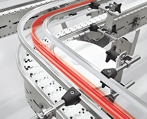 Hochwertige flexible Förder kette für Flaschen Dosen Flexibles Dreh fördersystem - Product Image 4