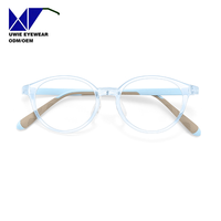 Monture de prescription ovale personnalisée OEM TR90 et silicone, taille 45-16-138, légère et confortable pour enfants et adolescents, partenaire d'expédition mondial