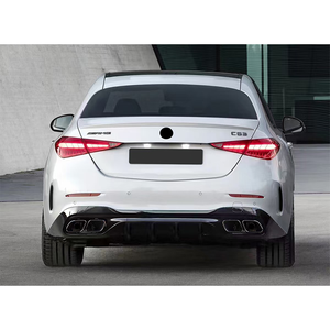 ชุดอัพเกรดรถยนต์ อะไหล่ตกแต่งรถยนต์ รุ่น C Class W206 ปี 2021-24 เป็นรุ่น C63 สไตล์กันชน<span class=keywords><strong>หลัง</strong></span> ปลายท่อไอเสีย ดิฟฟิวเซอร์ สปอยเลอร์ - Product Image 2