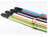 Chromacast Speed Series Leather Racing Strip Guitar Strap Stringed Instruments Parts & Accessories