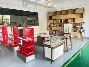 최저가 공장 직접 판매 현대 스틸 그리드 메쉬 선반 금속 디스플레이 스탠드 소매점 - Product Image 6