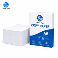 Papier de bureau 80 g/m², papier d'impression en vrac, papier d'impression 80 g/m², papier d'impression blanc A5 80 g/m², 500 feuilles/rame