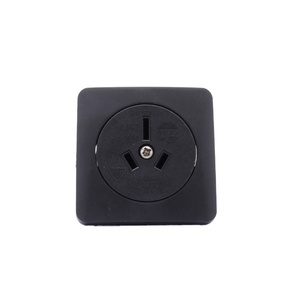 <span class=keywords><strong>Prise</strong></span> standard KEDU S230E-7-6 sans couvercle, couleur noire, Australie, 250V 15A, fiche électrique industrielle, prises électriques industrielles 480 volts SAA - Product Image 1