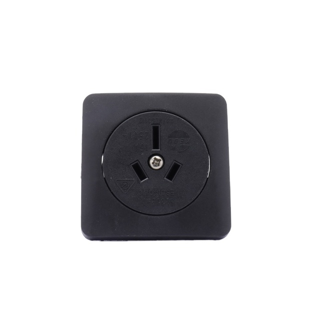 KEDU S230E-7-6 Standard Socket No Cover Australia Black Color 250V 15A Electrical Plug Industrial Electric Plugs 480 Volts SAA