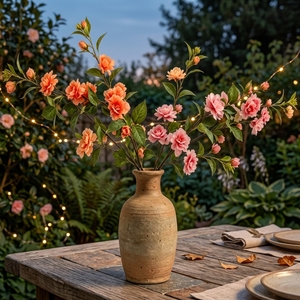 Flores de Camelia Artificiales al por Mayor <span class=keywords><strong>LYT</strong></span> para Jardinería, Decoración de Terrazas y Recuerdos de Boda - Product Image 1