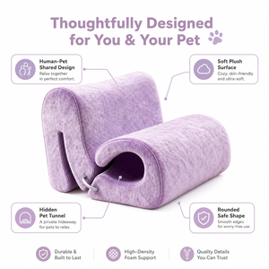 <span class=keywords><strong>Fauteuil</strong></span> lounge en peluche pour animaux de compagnie, abri pour chat, <span class=keywords><strong>fauteuil</strong></span> partagé humain-animal avec tunnel pour chambre et salon, vente en gros - Product Image 5
