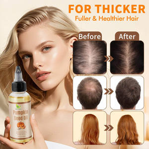 Olio di semi di zucca per la crescita dei capelli 100% puro naturale olio per la crescita dei capelli profondamente idratante del cuoio capelluto radici forti capelli spessi 60ml - Product Image 5