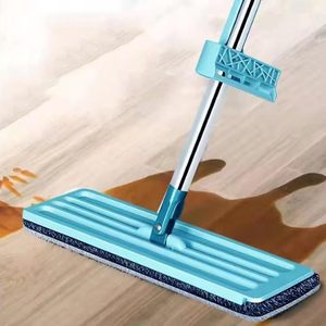 Mopa Plana Autoescurrible de 35cm con Panel Grande de Madera para Uso en Seco y Húmedo, Sin Necesidad de Lavar a Mano, para Limpieza del Hogar - Product Image 4