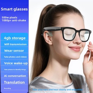Nouvelles Lunettes Intelligentes IA de Luxe 2025, Enregistrement Caméra, Prise de Photos et Vidéos, Reconnaissance d'Objets, Traduction en Temps Réel, Unisexe - Product Image 1