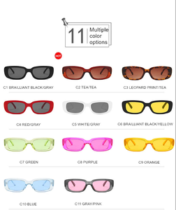 DLL95004 DL Gafas De Sol rectangulares 2022 Diseñador De moda personalizado Vintage Gafas cuadradas Gafas De Sol Marco cuadrado estrecho - Product Image 6